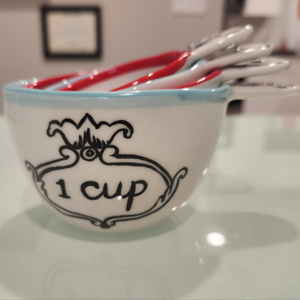 NWOT Molly Hatch for Anthropologie Stoneware 4 Stackable Measuring Cups